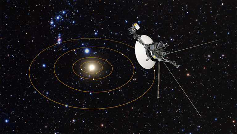 vue d'artiste de voyager 1